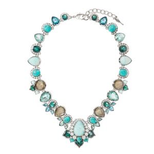 C+I Peacock Blumes Collar Statement Necklace NWT